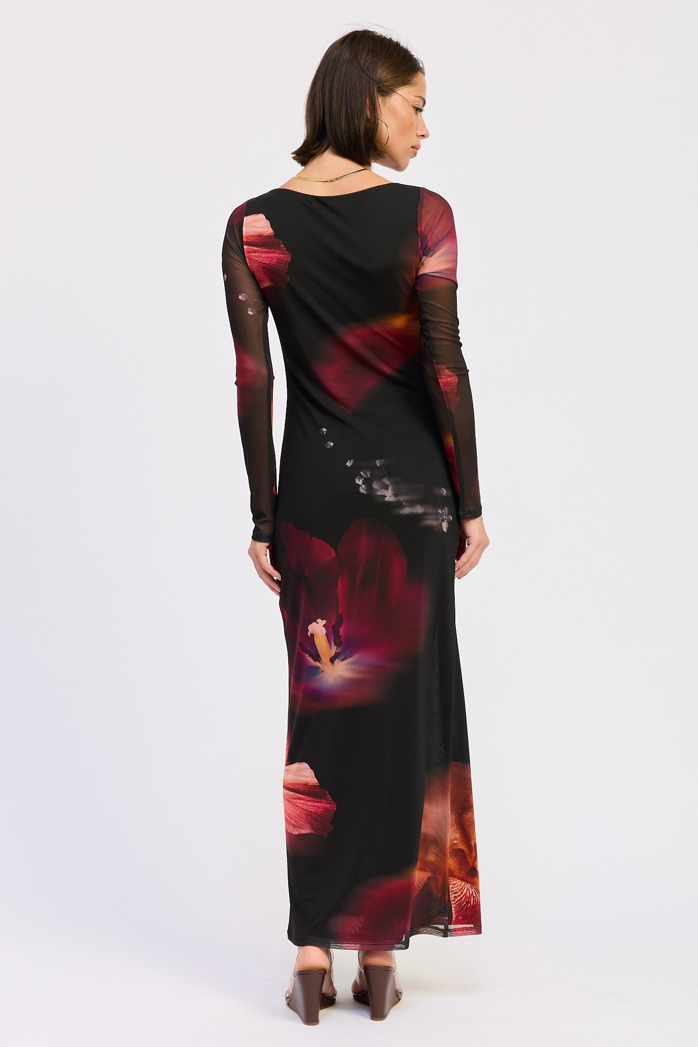 Floral Mesh Maxi