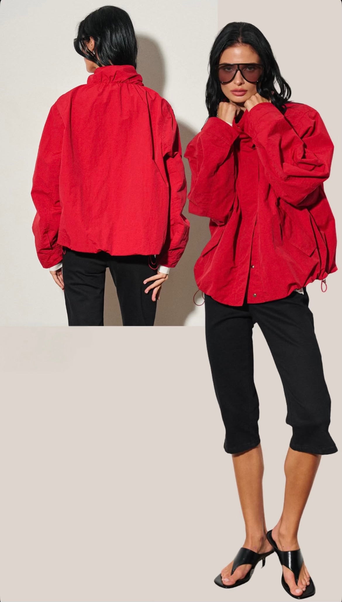 Nylon Funnel Jacket