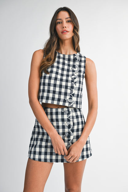 Lolo Gingham Skort