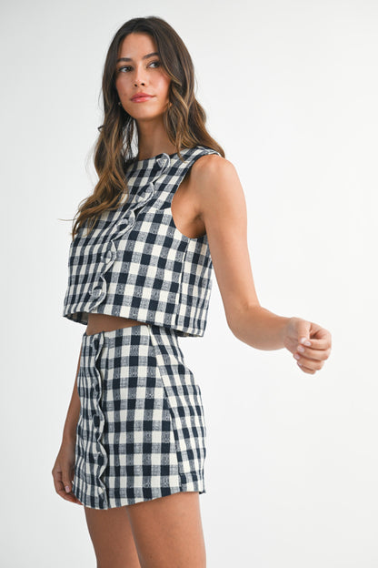 Lolo Gingham Skort