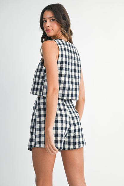 Lolo Gingham Crop Top