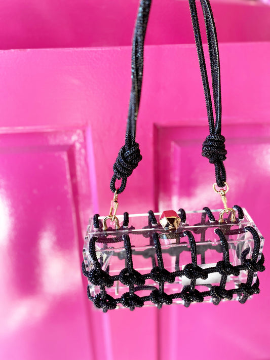 Caged Lucite Bag