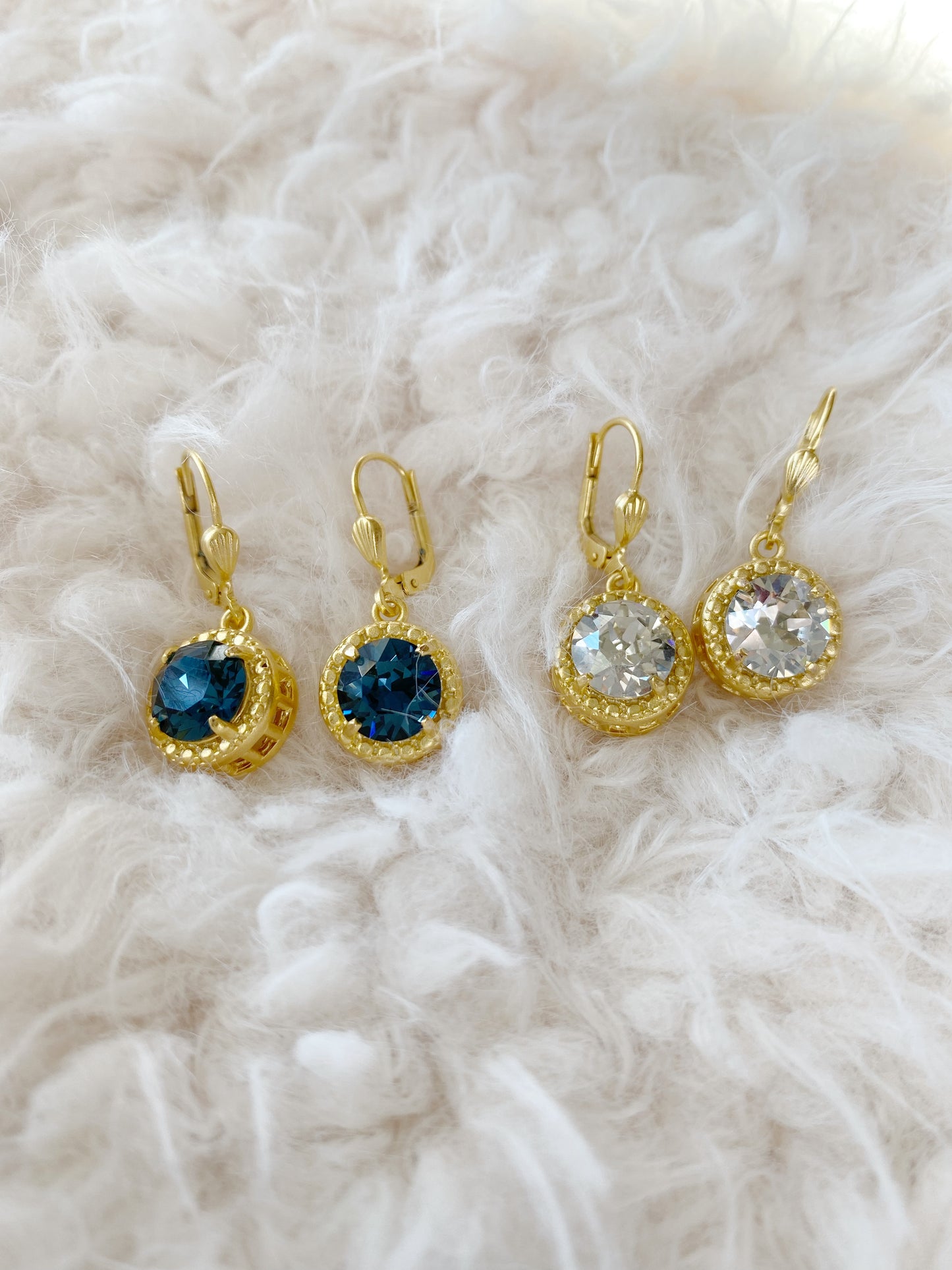 Round Crystal Earring
