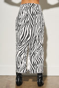 Zebra Maxi Skirt