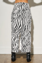 Zebra Maxi Skirt