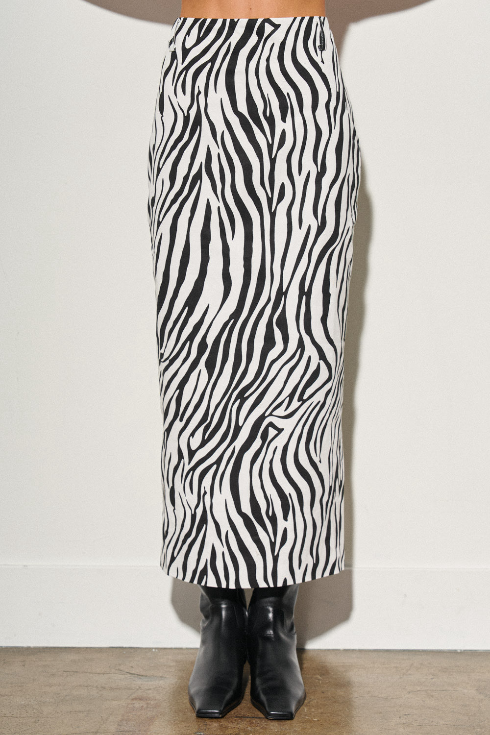 Zebra Maxi Skirt