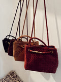 Suede Woven Bag