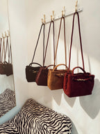 Suede Woven Bag