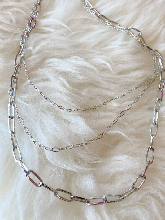 Silver Threeway Necklace