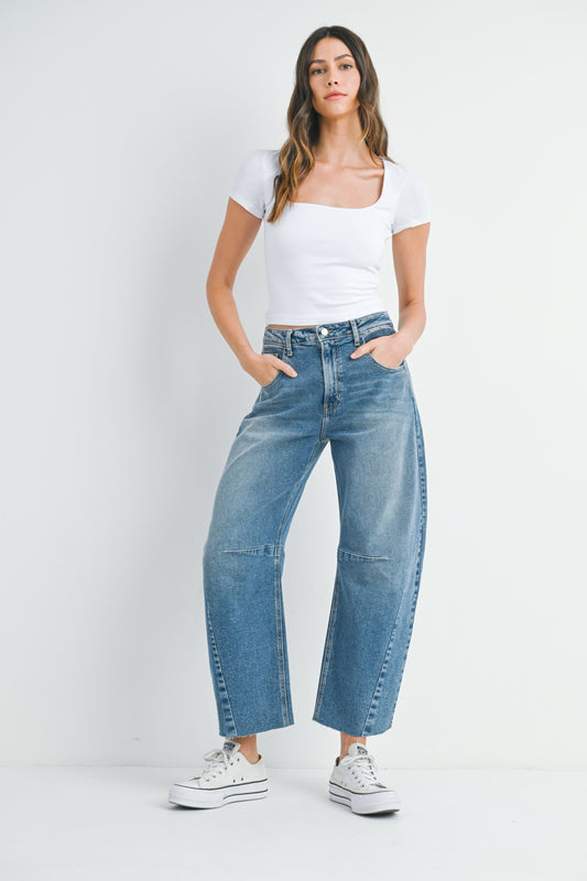 Classic Barrel Leg Denim