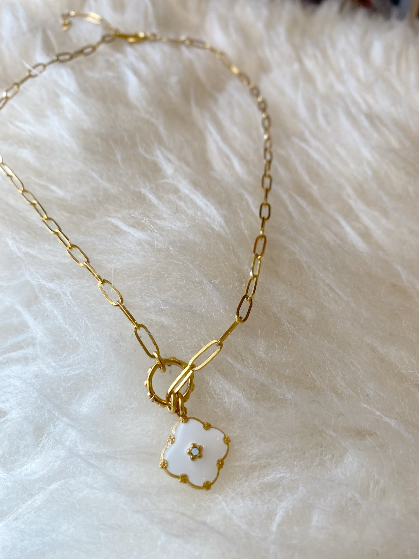 0811G Enamel Necklace