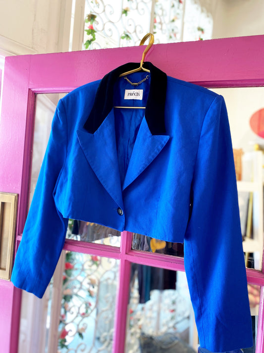 Contrast Vintage Blazer Catladyz