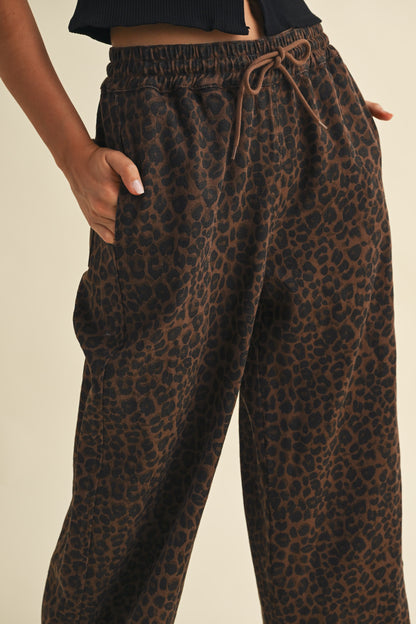 Leopard Track Pants