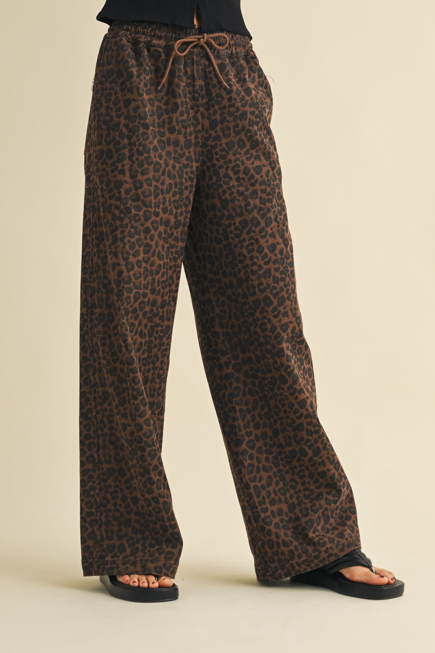 Leopard Track Pants