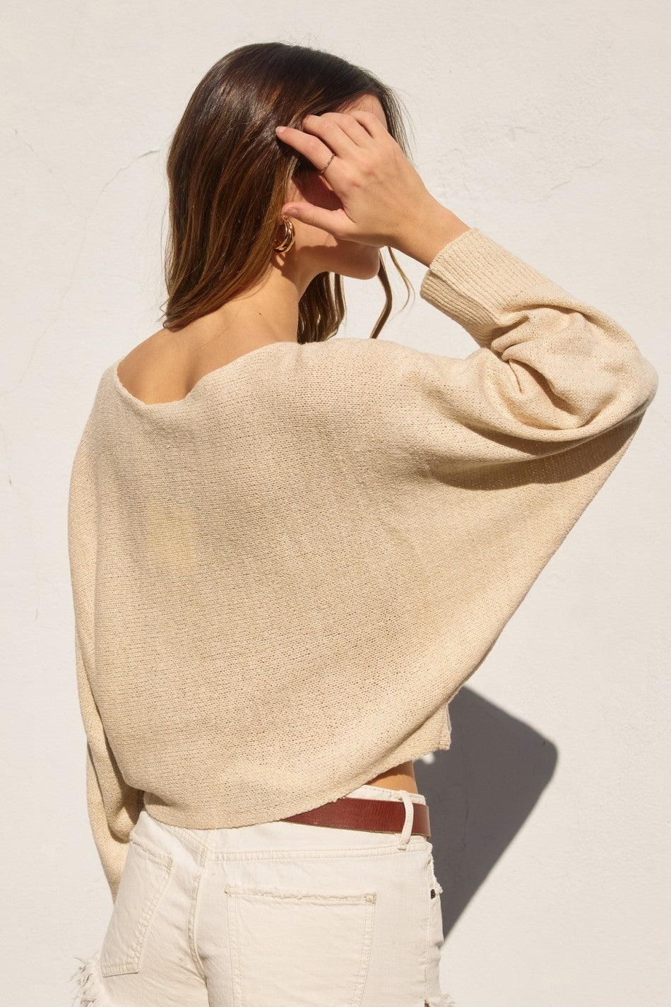 Natural Crop Sweater