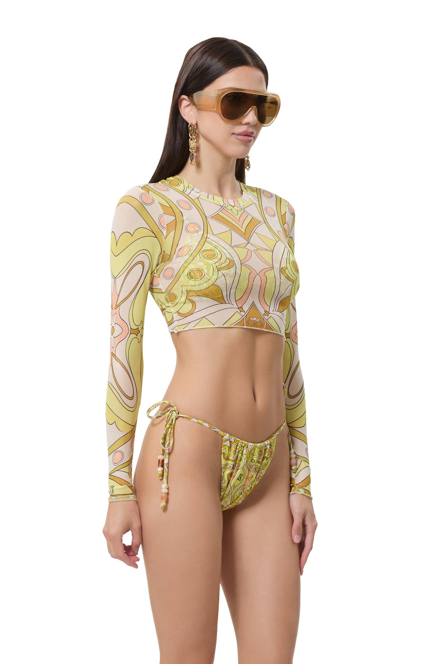PRE-ORDER Hardin Top - Geo Scarf