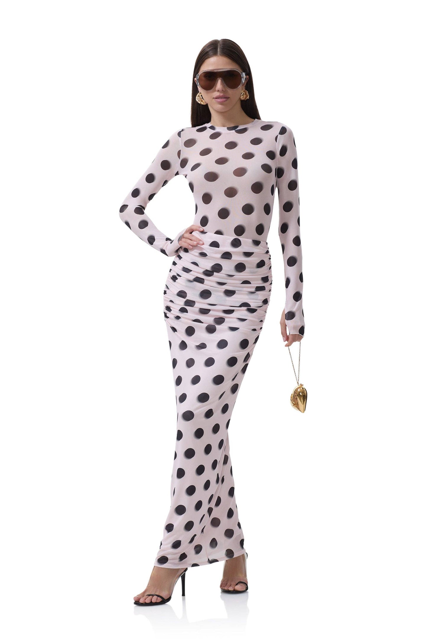 Bevin Skirt - Rose Blur Dot