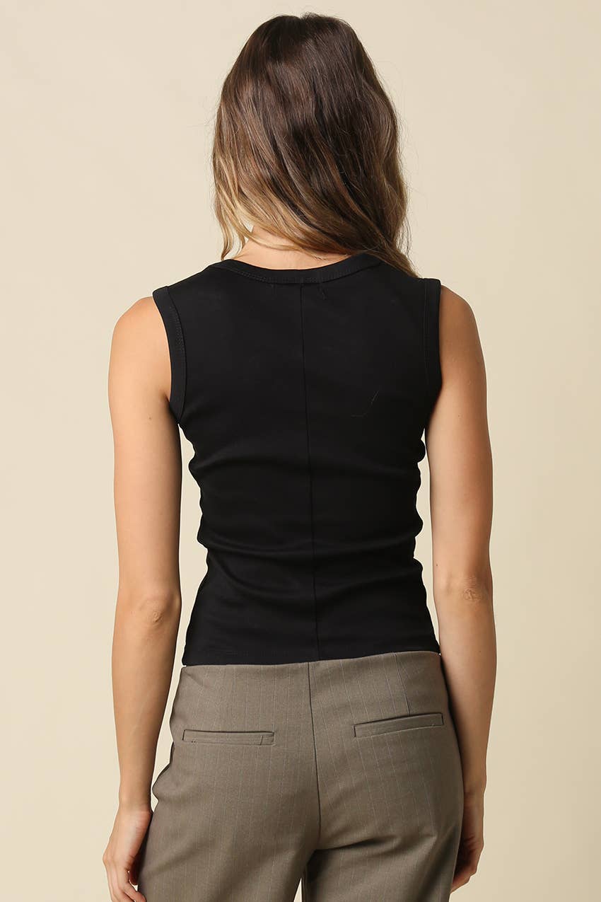 Kenny V-Neck Fitted Tank