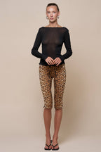Leopard Capri Pants