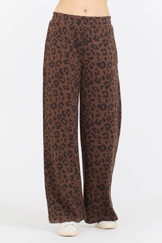 Leopard Cloud Fleece Pants