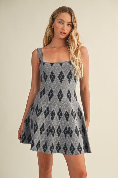 Argyle Mini Dress