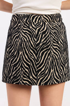 Zebra Mini Skirt