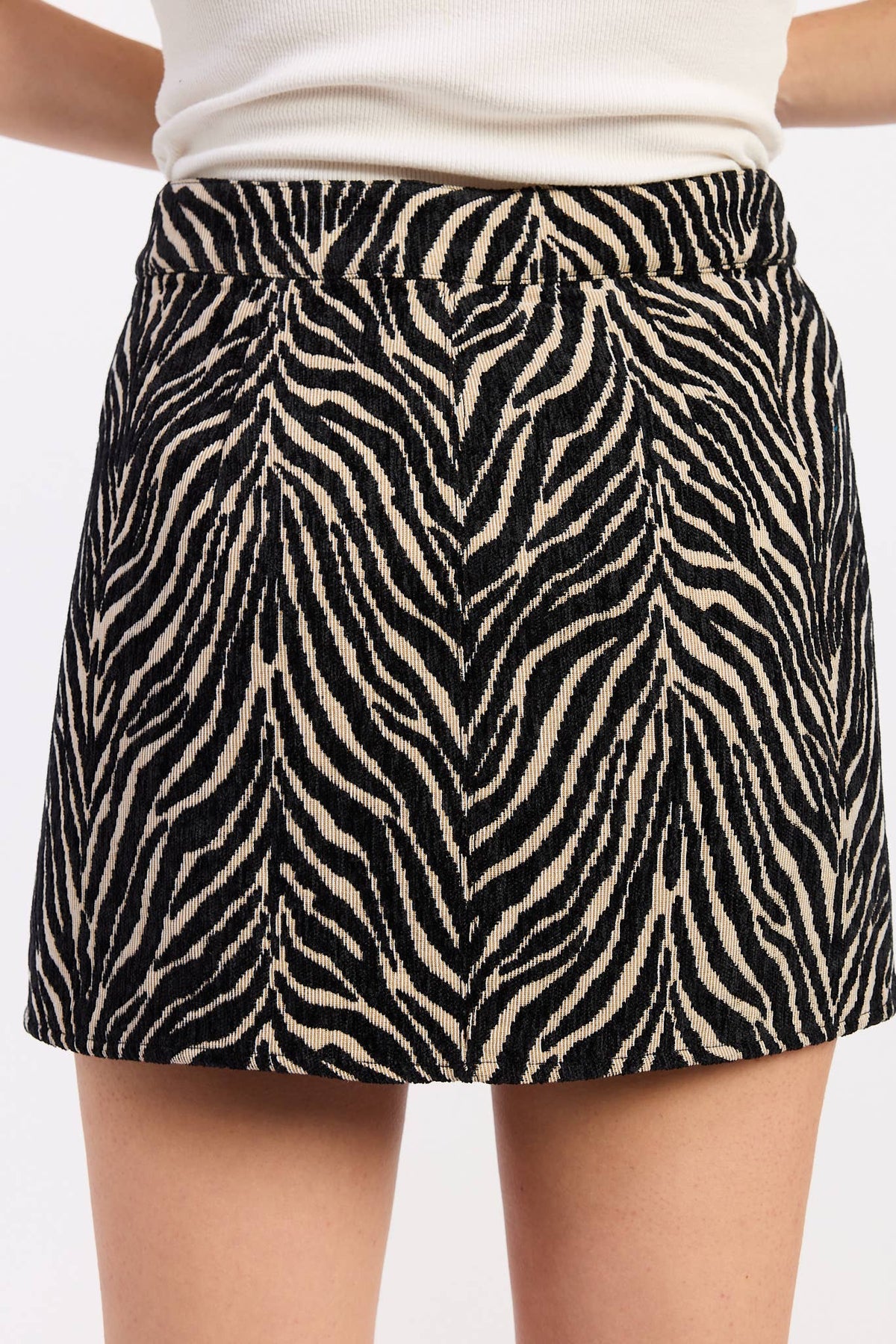 Zebra Mini Skirt