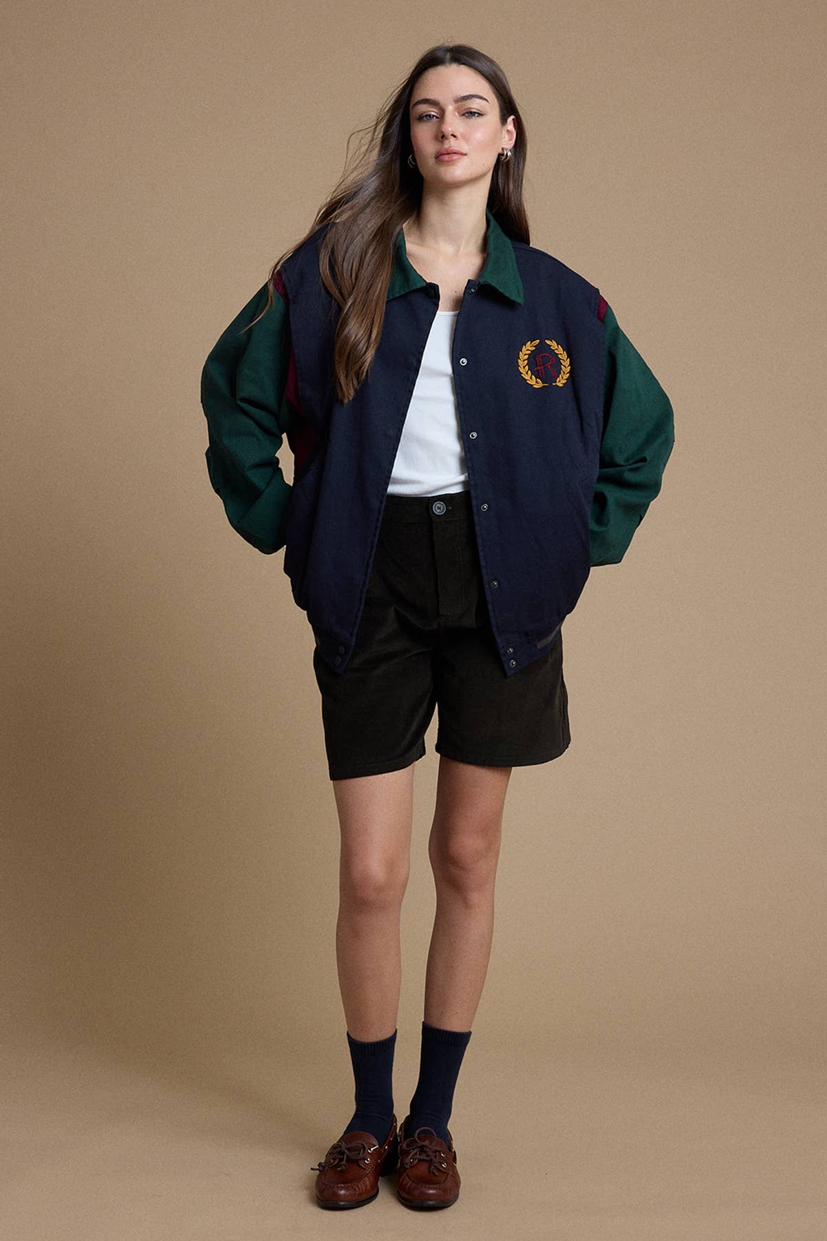 90's Varsity Colorblock Bomber