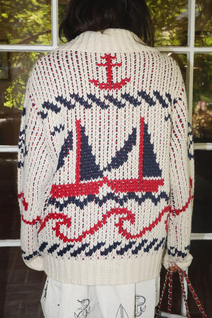 Sailboat Knit Sweater