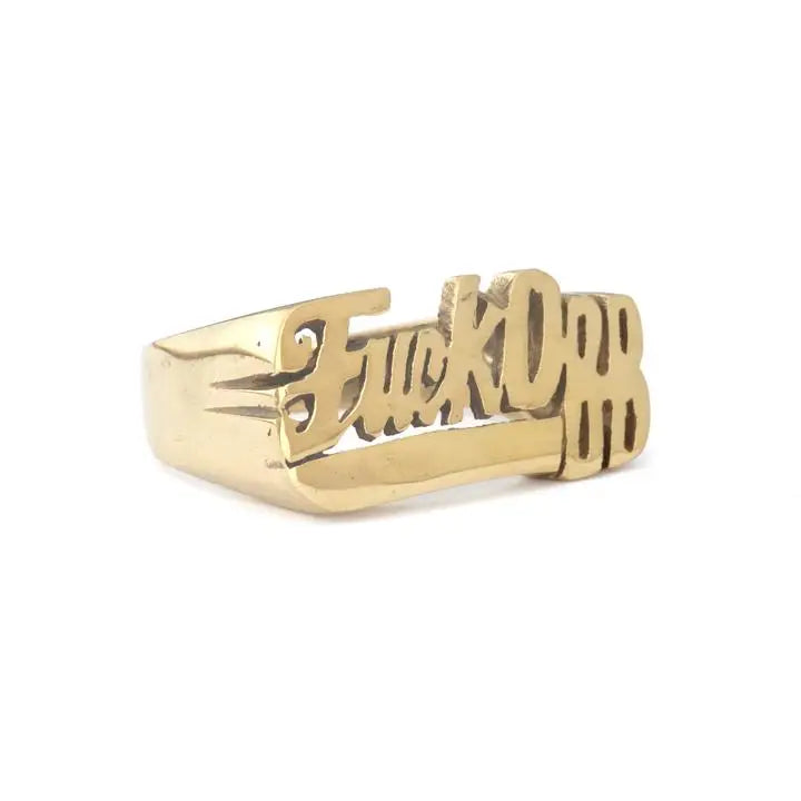 Nameplate Statement Ring