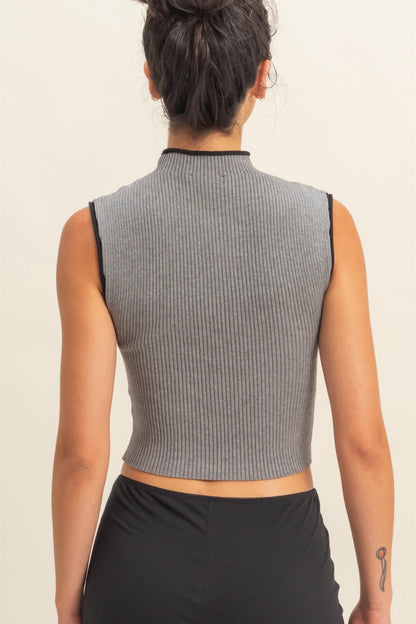 Mock Rib Contrast Tank