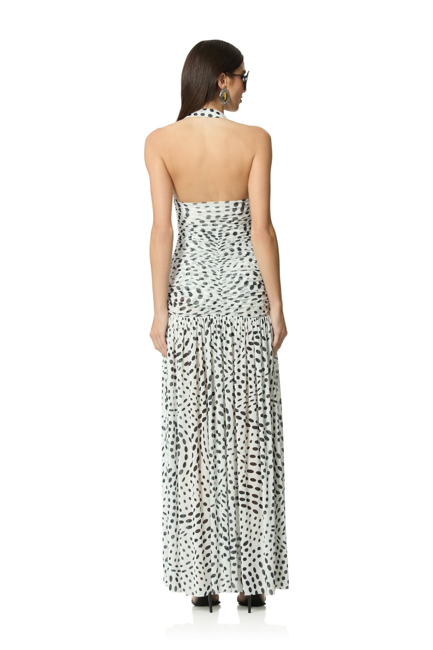 PRE-ORDER Blane Dress - Noir Swirl Dot
