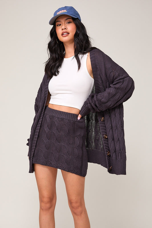 BF Knit Mini Skirt