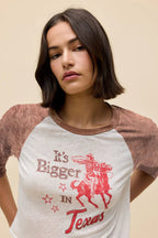 Bigger In Texas Raglan Tee - Polkadots & Moonbeams LADaydreamerXSBigger In Texas Raglan Tee