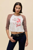 Bigger In Texas Raglan Tee - Polkadots & Moonbeams LADaydreamerXSBigger In Texas Raglan Tee