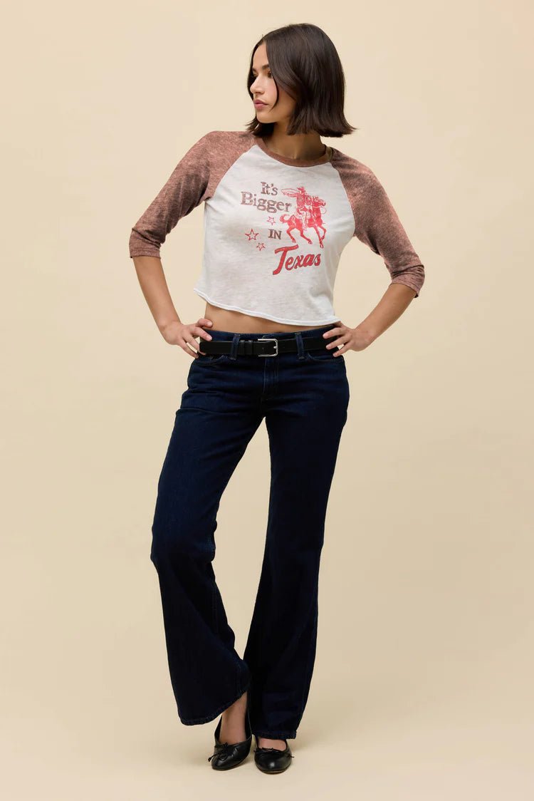 Bigger In Texas Raglan Tee - Polkadots & Moonbeams LADaydreamerXSBigger In Texas Raglan Tee