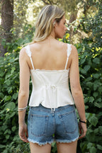 Bloom Scallop Top - Polkadots & Moonbeams LAPolkadots & MoonbeamsWhiteSBloom Scallop Top