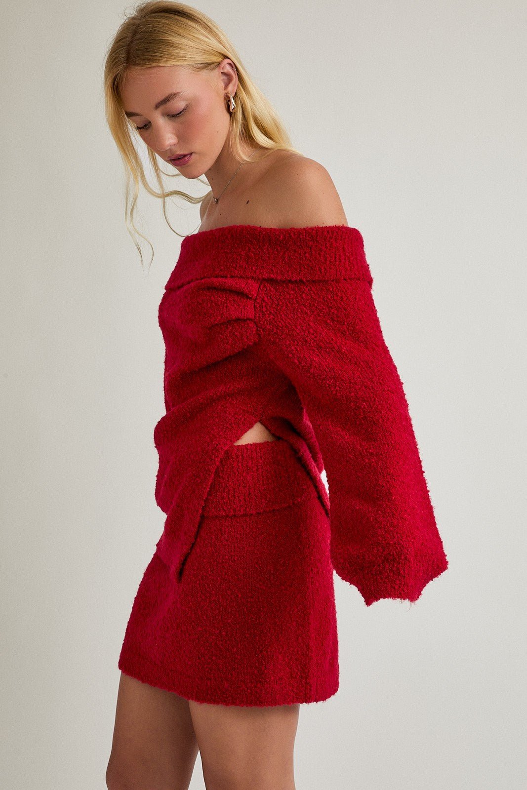 Boucle Mini Skirt - Polkadots & Moonbeams LAPolkadots & MoonbeamsRedXSBoucle Mini Skirt