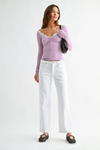 BP495J Stretchy Straight - Polkadots & Moonbeams LAJust Black DenimWhite25BP495J Stretchy Straight