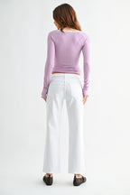 BP495J Stretchy Straight - Polkadots & Moonbeams LAJust Black DenimWhite25BP495J Stretchy Straight