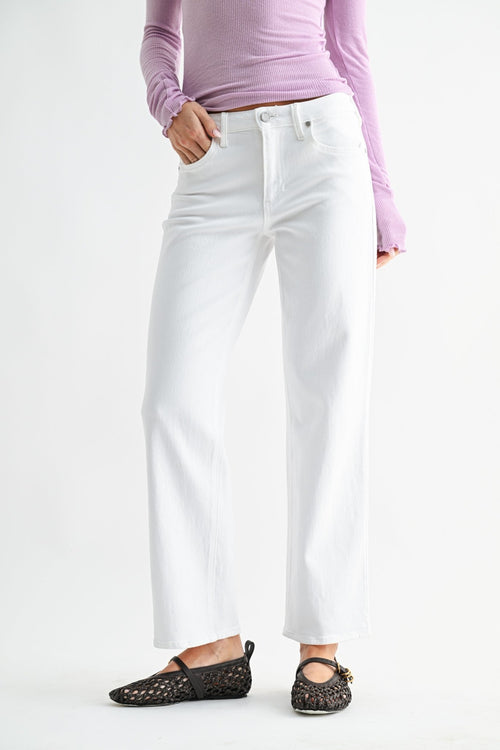 BP495J Stretchy Straight - Polkadots & Moonbeams LAJust Black DenimWhite25BP495J Stretchy Straight