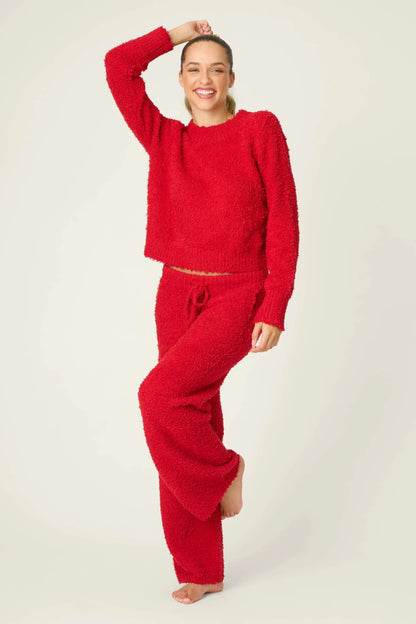 Bundle Up Boucle Top - Polkadots & Moonbeams LAPJ SalvageRedXSBundle Up Boucle Top