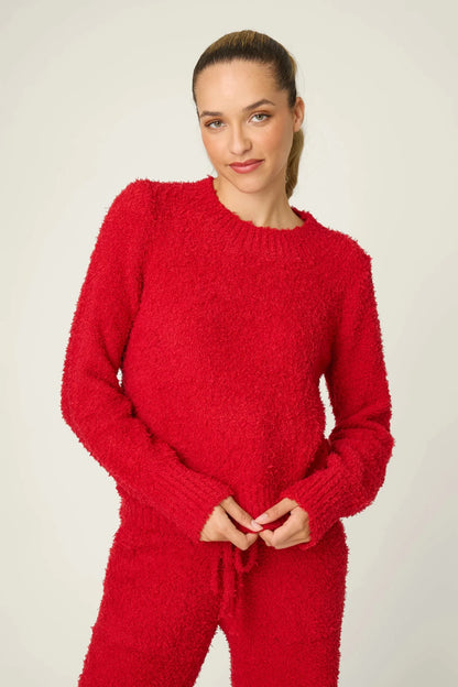 Bundle Up Boucle Top - Polkadots & Moonbeams LAPJ SalvageRedXSBundle Up Boucle Top