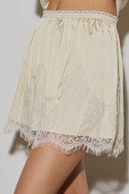 Butter Lace Mini Skirt - Polkadots & Moonbeams LABeige BotanyBUTTERSButter Lace Mini Skirt