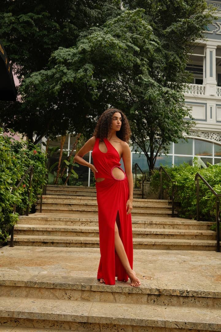Isla One Shoulder Cutout Dress