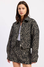 Zebra Zip Jacket