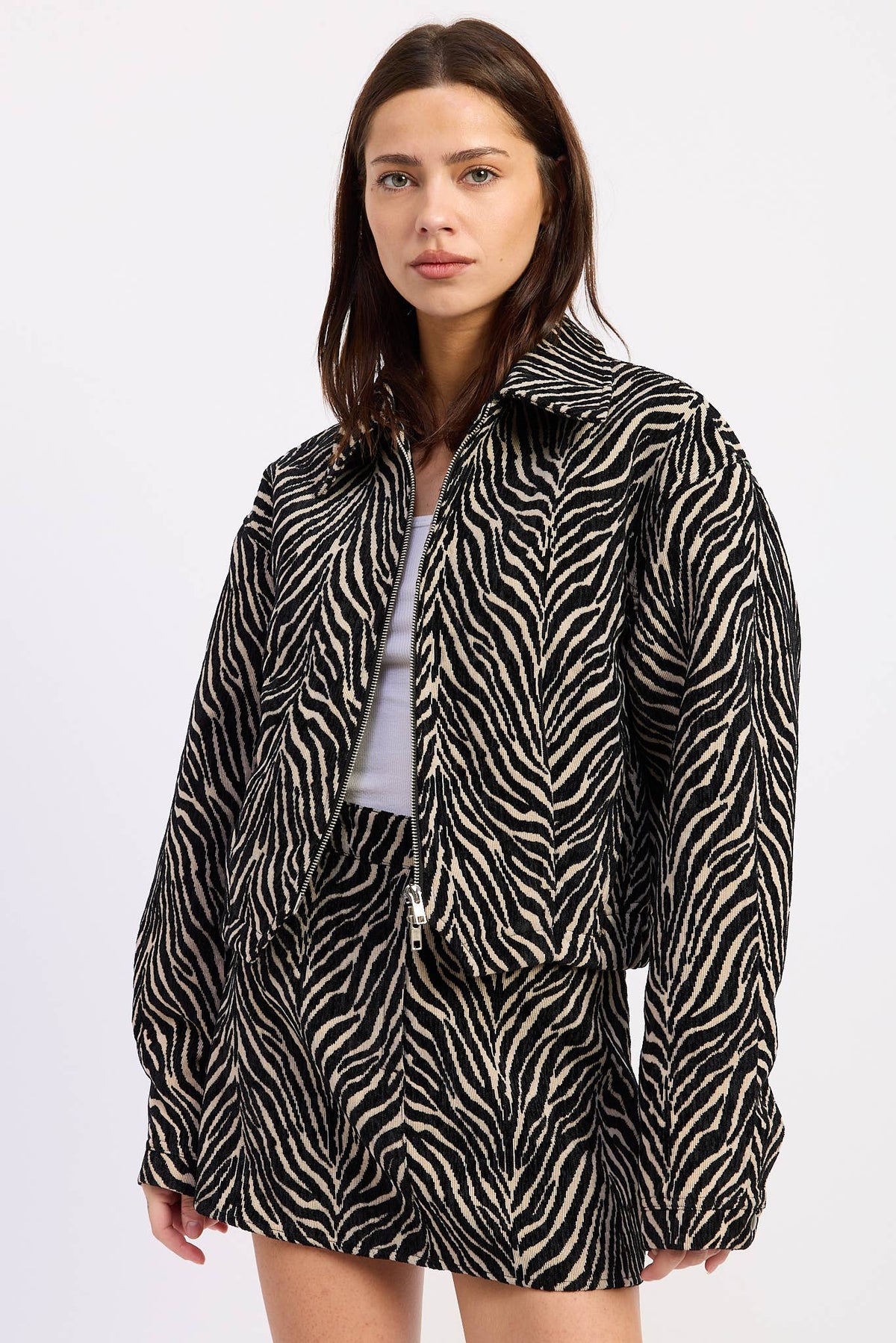 Zebra Zip Jacket