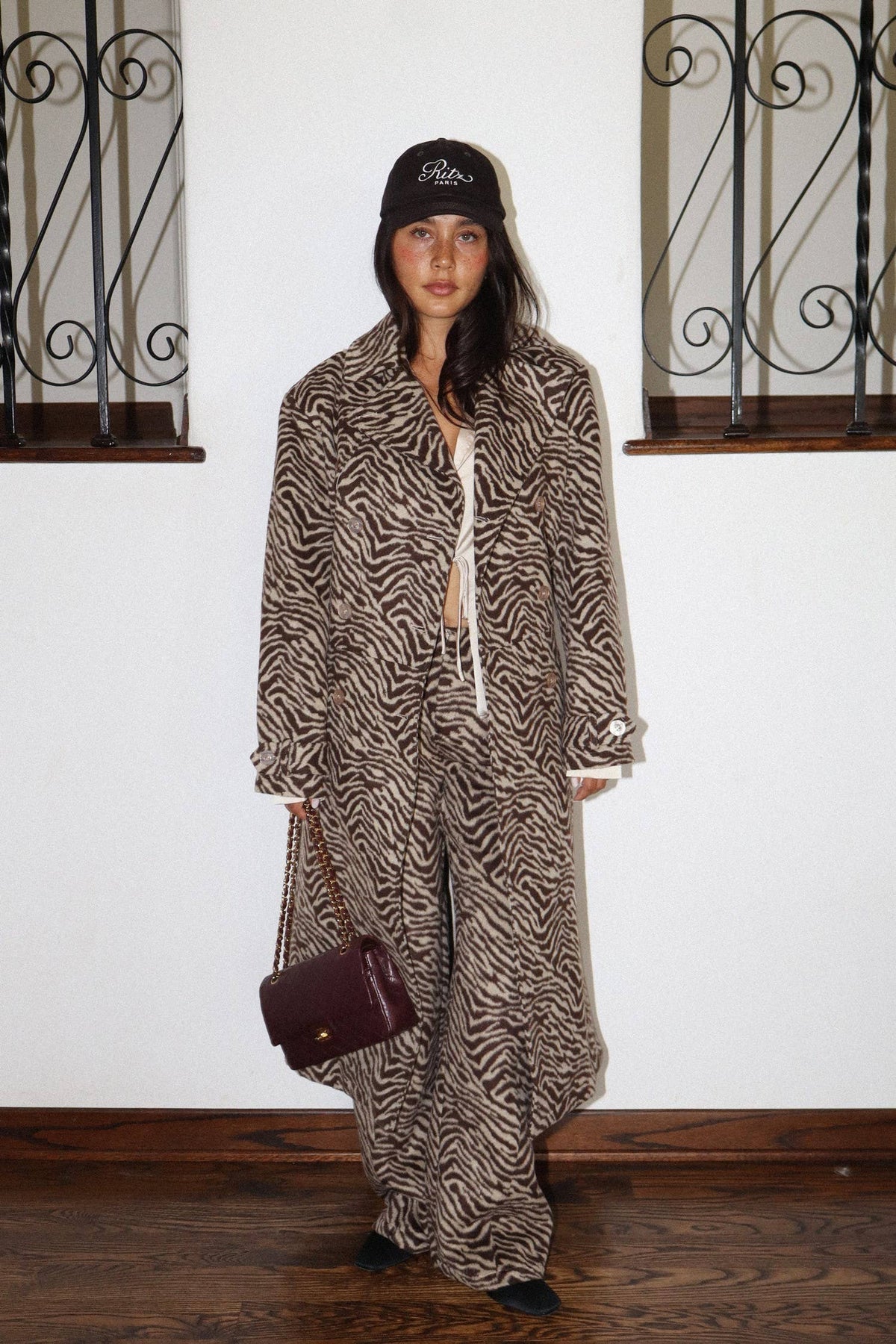 Zebra Trench Coat
