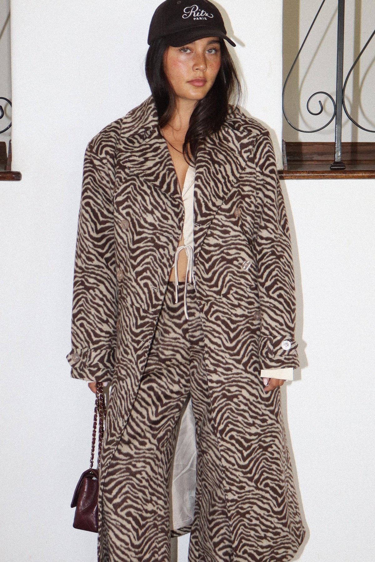 Zebra Trench Coat