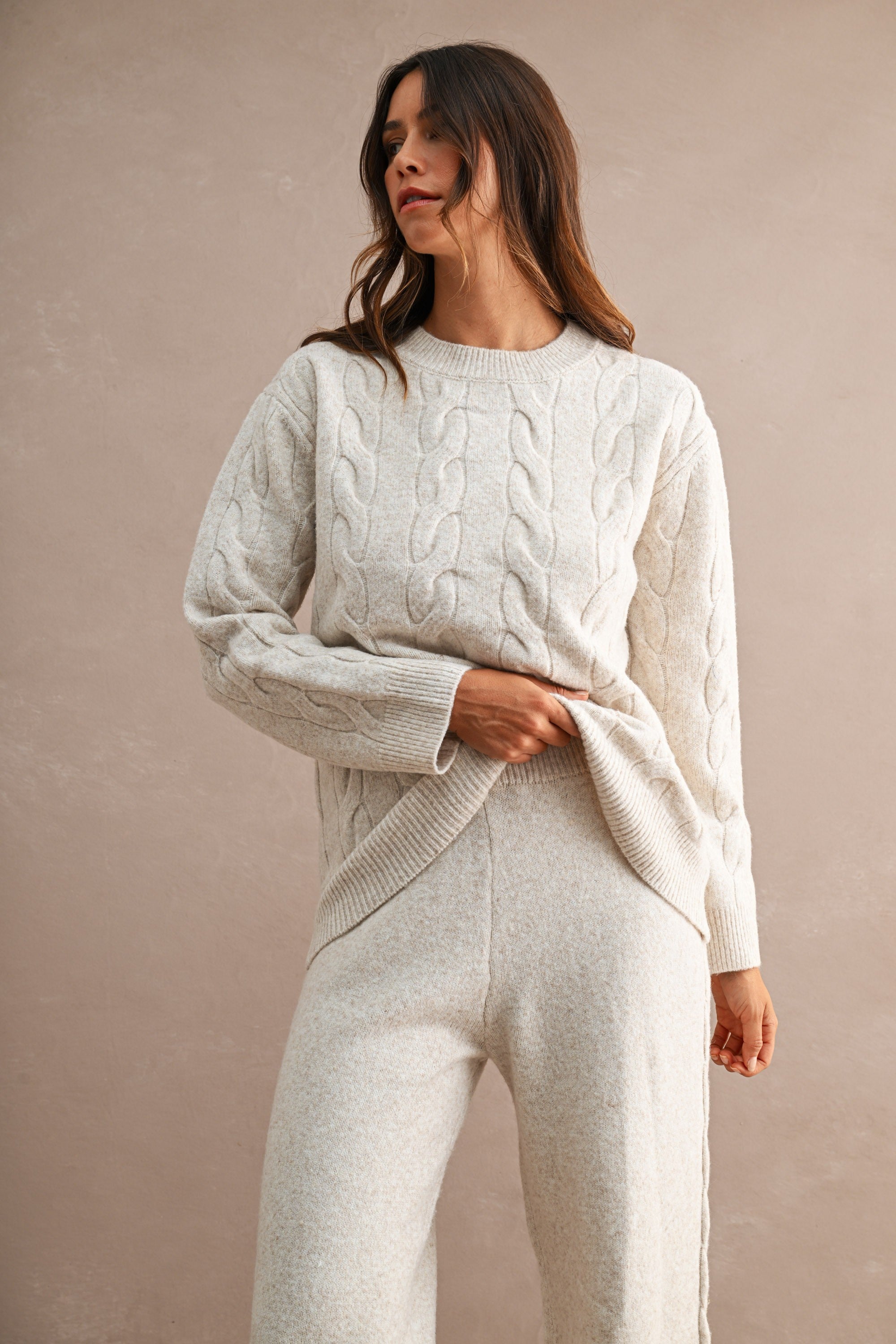 Sunday Cable Knit Sweater